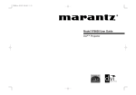 Marantz VP8600 User guide