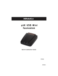 US Robotics 56K USB Faxmodem Installation guide