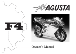 MV Agusta F4 750 Owner`s manual