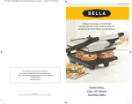 Bella 13267 Panini Grill Instruction manual