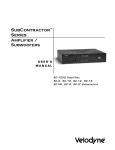 Velodyne SC-602 B User`s manual