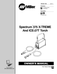 Miller Electric 375 X-TREME Owner`s manual