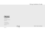 Viking Range VGSU103 Installation guide