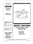 Craftsman 113.221770 Owner`s manual