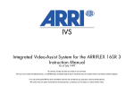 ARRI 16SR3 Instruction manual