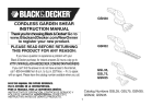 Black & Decker GSN35 Instruction manual