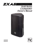 Electro-Voice ZXA5-60 Owner`s manual