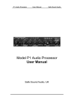 Safe Sound Audio P1 User manual