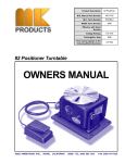 MK Products ELECTRIC ARC WELDING EQUIPMENT Owner`s manual