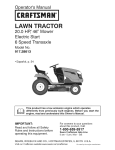 Craftsman 917.28613 Operator`s manual
