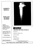 Sears 625 Owner`s manual