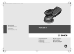 Bosch PEX 220 A Technical data