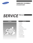 Samsung SF3000T Service manual