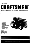 Craftsman 917.255980 Owner`s manual