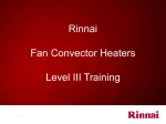 Rinnai FC824 Specifications