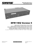 Shure DFR11EQ Version 5 Specifications