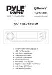 PYLE Audio PLD175TBT Instruction manual