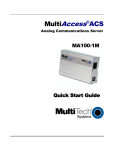 Multitech MA100-1M User guide