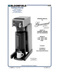 Bloomfield 8786 Specifications