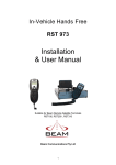 Beam RST 973 User manual