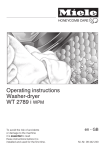 Miele WT 2789 i WPM Operating instructions