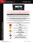 Rosen DS-TY1080 Installation guide