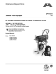 AIRLESSCO 1110E Instruction manual