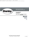 Danby DAC10011E Operating instructions