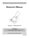 MTD 3000 Operator`s manual