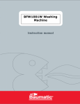 Baumatic BFW1001W User manual