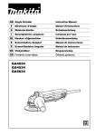 Makita GA4034 Instruction manual