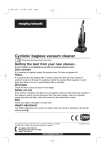 Cyclonic bagless vacuum cleaner