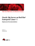 Red Hat ENTERPRISE LINUX 5.1 - LINUX ORACLE Installation guide
