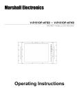 Marshall Electronics V-R151DP-AFSD Operating instructions