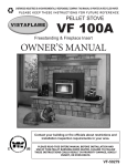Vistaflame VF 100A Owner`s manual