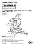 Craftsman 315.212010 Operator`s manual