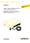 Sartorius CIS3 Operating instructions