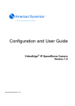 Underwriters Laboratories Network IR Speed Dome Camera User guide