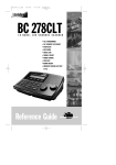 Uniden BC278CLT Specifications