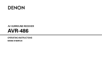 Denon AVR-486S Operating instructions