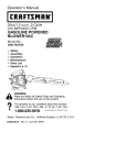 Craftsman 358.794763 Operator`s manual