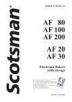 Scotsman AF300 Service manual