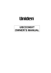 Uniden UBCD396XT Owner`s manual