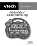 VTech Bob the Builder Letter Workshop User`s manual
