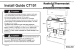 Radio Thermostat CT101 Install guide