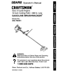 Craftsman 358.798461 Operator`s manual