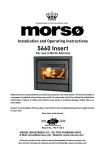 Morso US 5660 Operating instructions