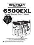DEK 6500 Owner`s manual