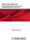 ZENEC ZE-MR1502 - V1.01 User manual