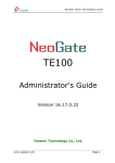 Yeastar Technology NeoGate System information